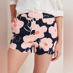 Anthropologie flower print shorts